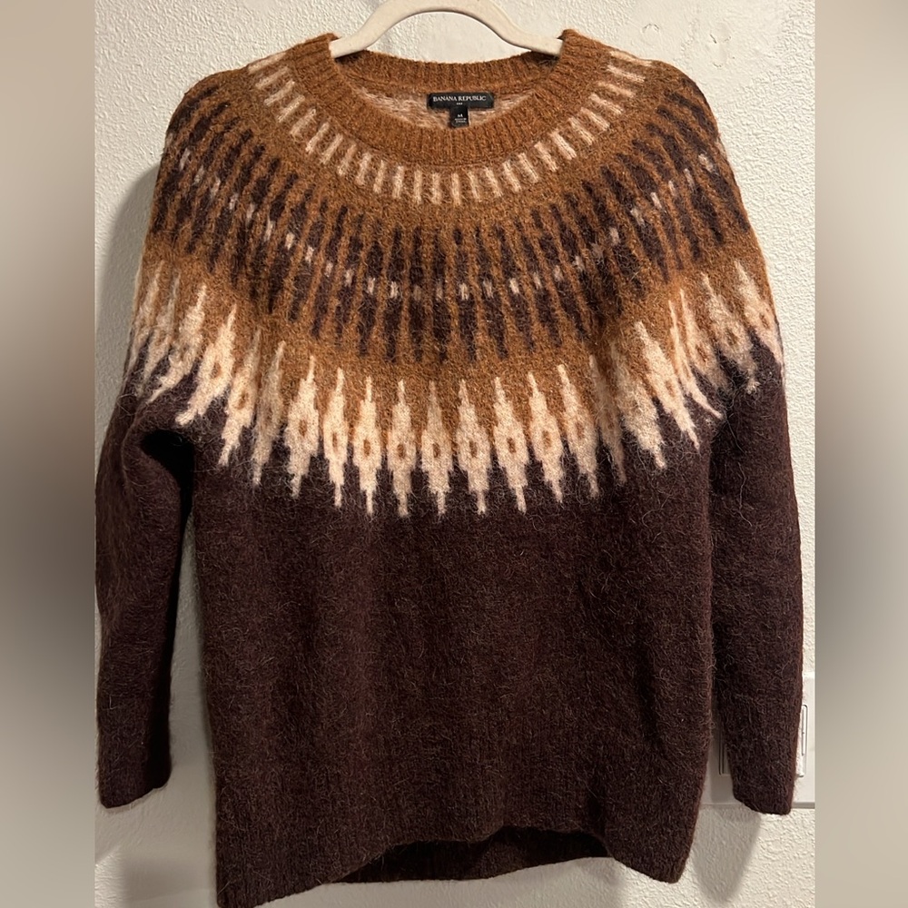 Banana Republic Alpaca wool fair isle sweater